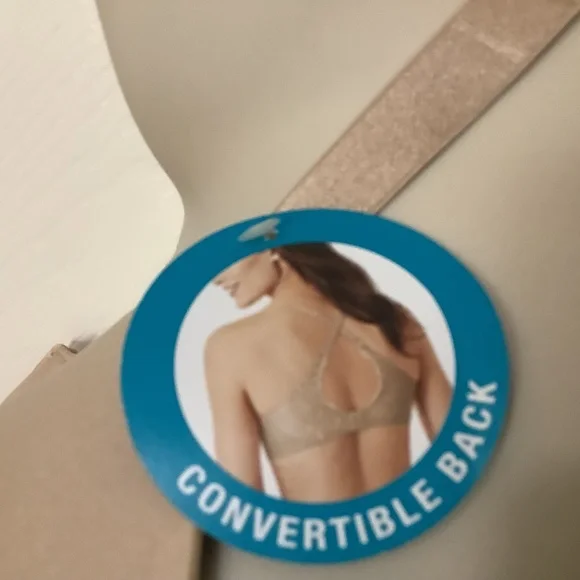 New Bali Smoothing Underwire Bra 42B Convertible Back Tan - Picture 2 of 8